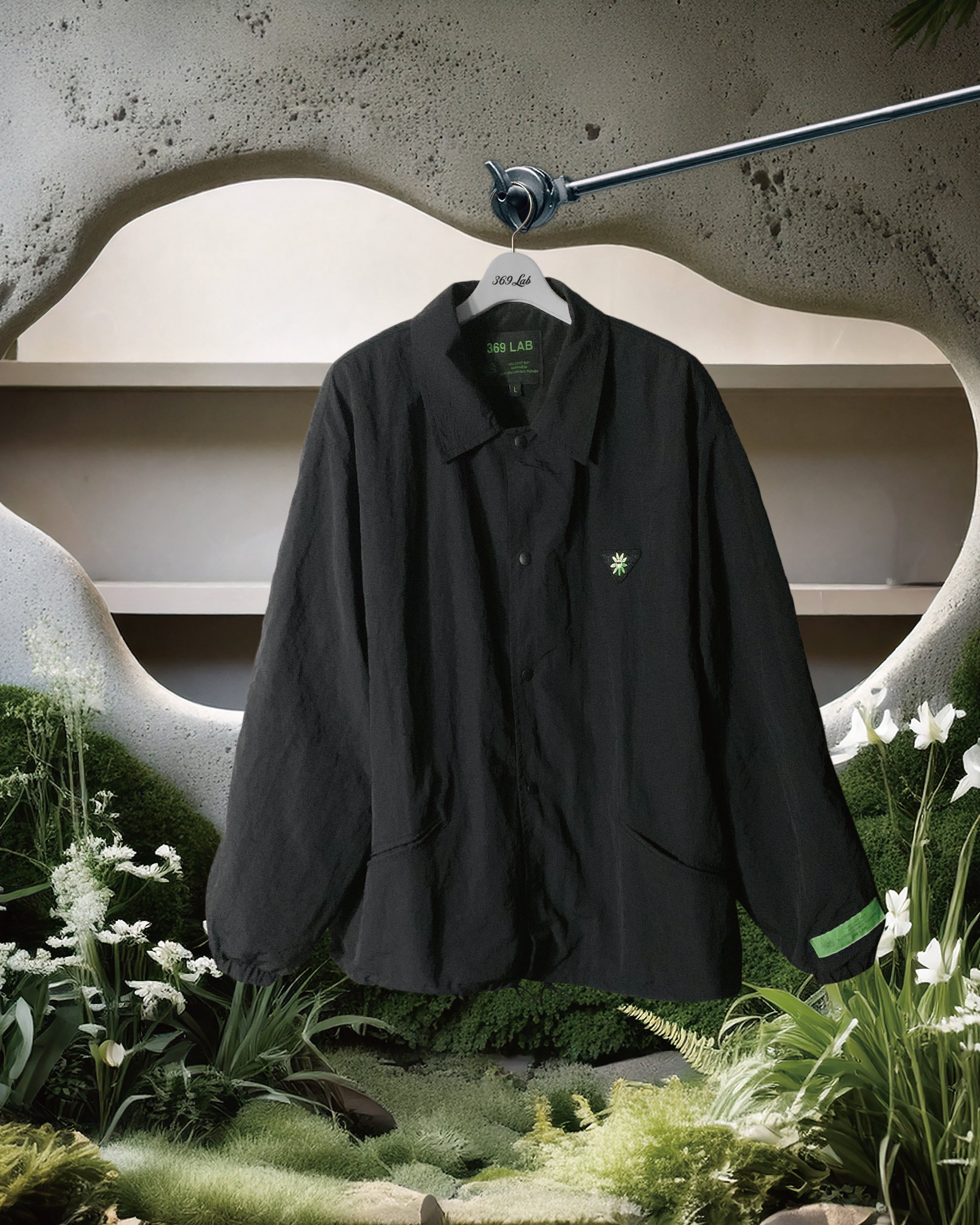 369Lab Triangle BF Coach Jacket - Black | 2F5JKT001