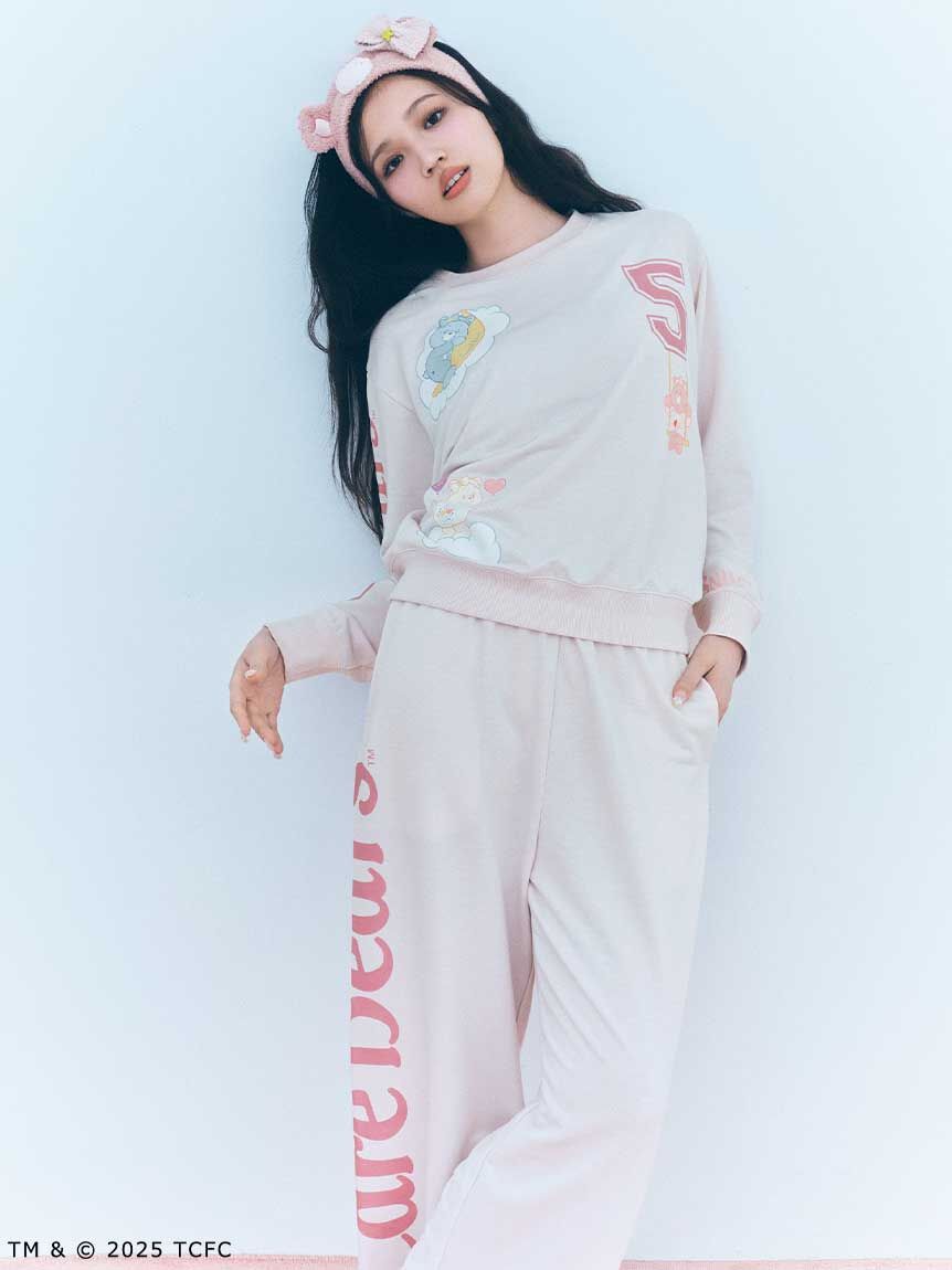 預購┃SNIDEL HOME Care Bears 彩虹熊 愛心熊 休閒 家居服 長袖 長褲 套裝