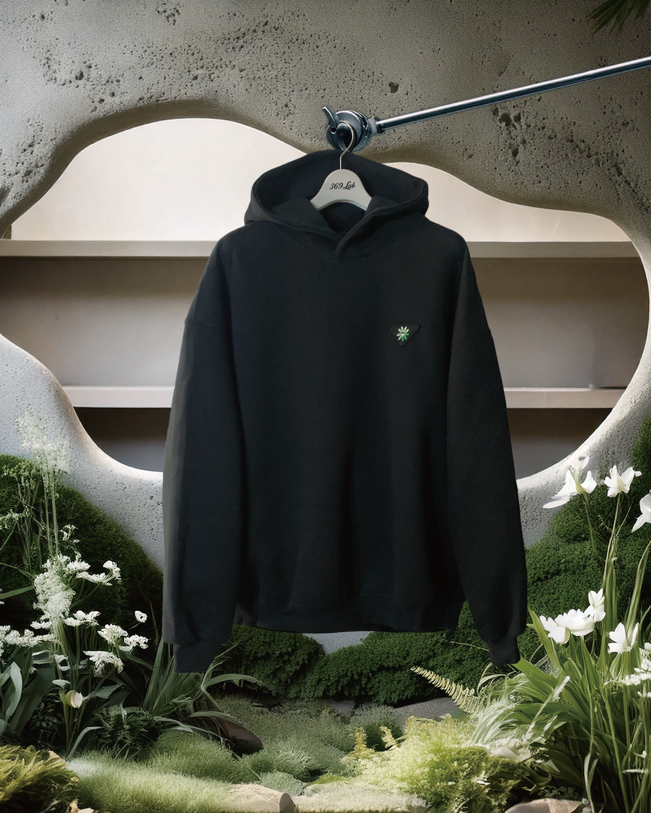 369Lab Triangle BF Sweatshirt - Black |2F5SWX001