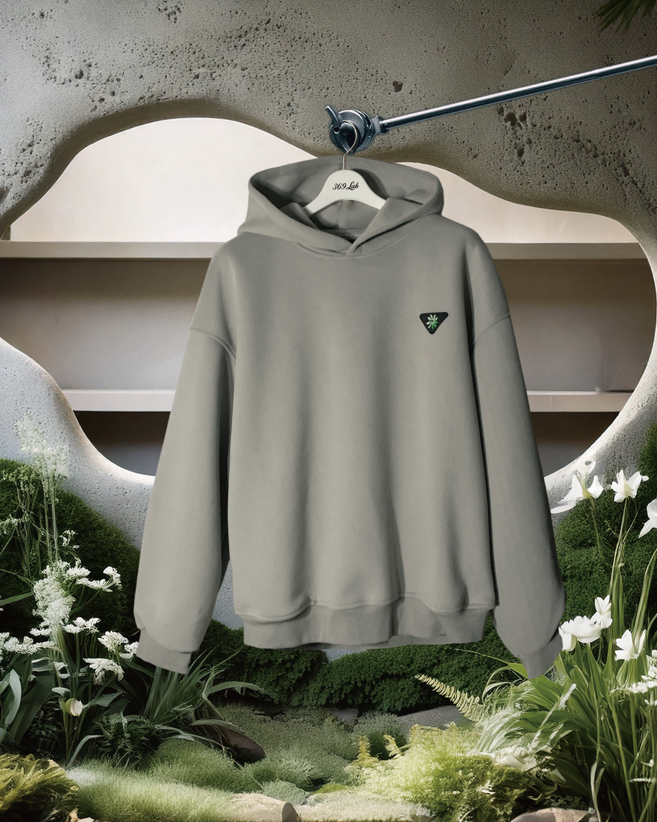 369Lab Triangle BF Sweatshirt - Grey |2F5SWX001