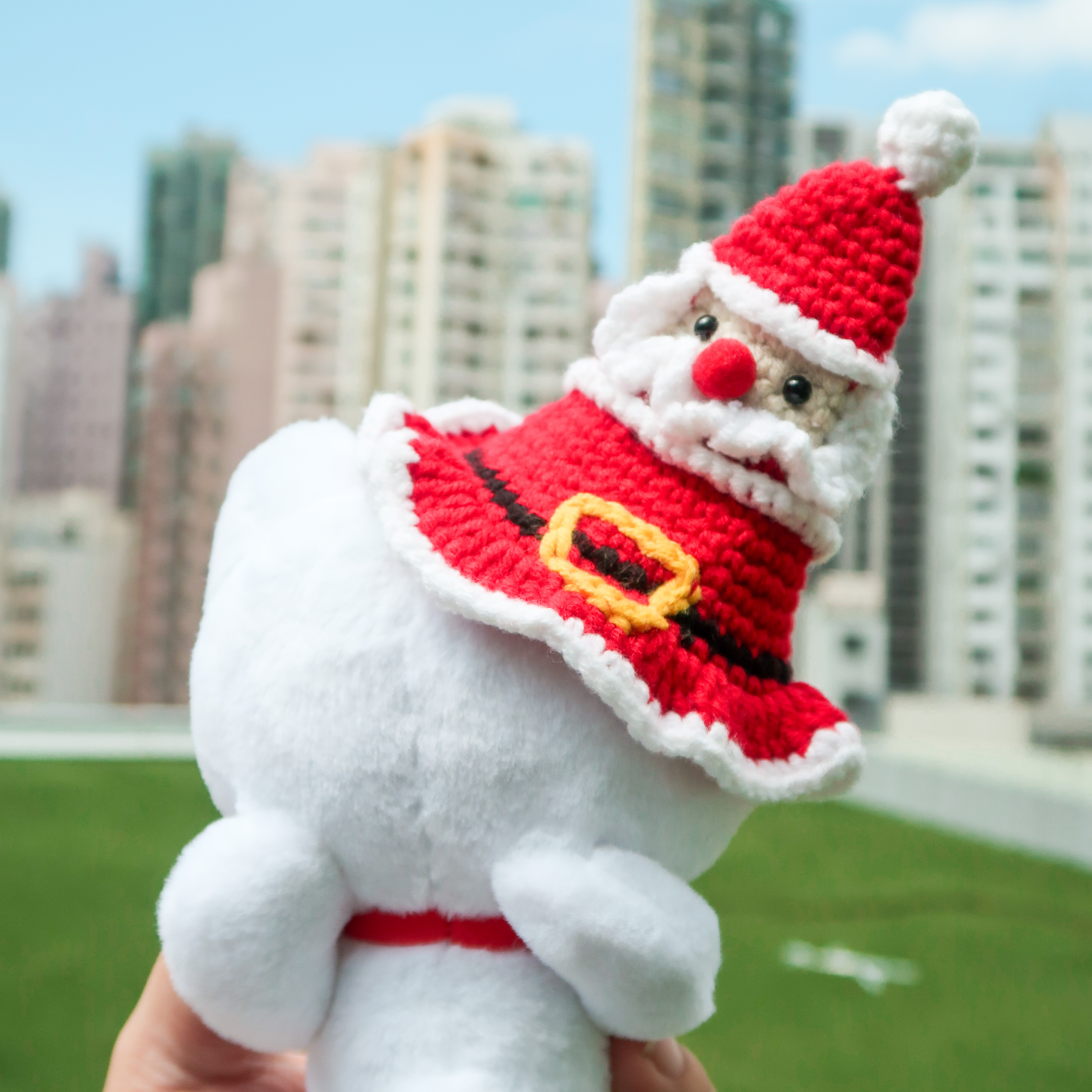 寵物鈎織聖誕老人帽