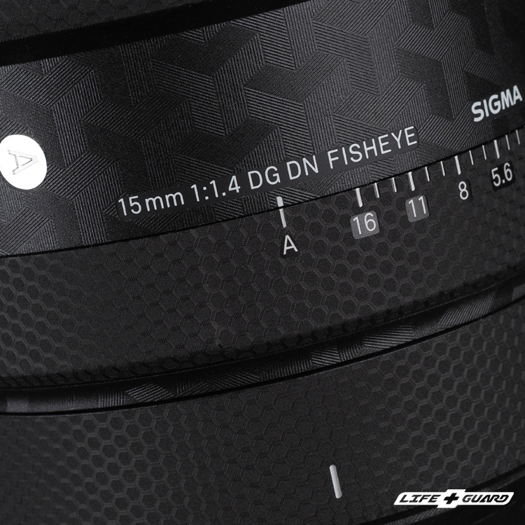 LIFE+GUARD 鏡頭貼膜焦段安裝示意，適用 SIGMA 15mm F1.4 DG DN Art