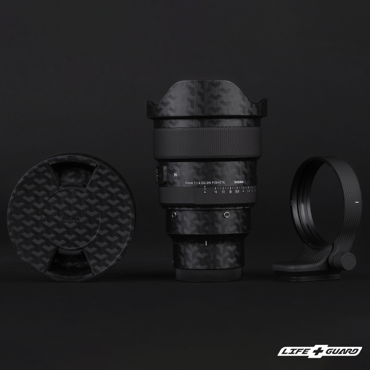 LIFE+GUARD 鏡頭貼膜安裝示意，適用 SIGMA 15mm F1.4 DG DN Art