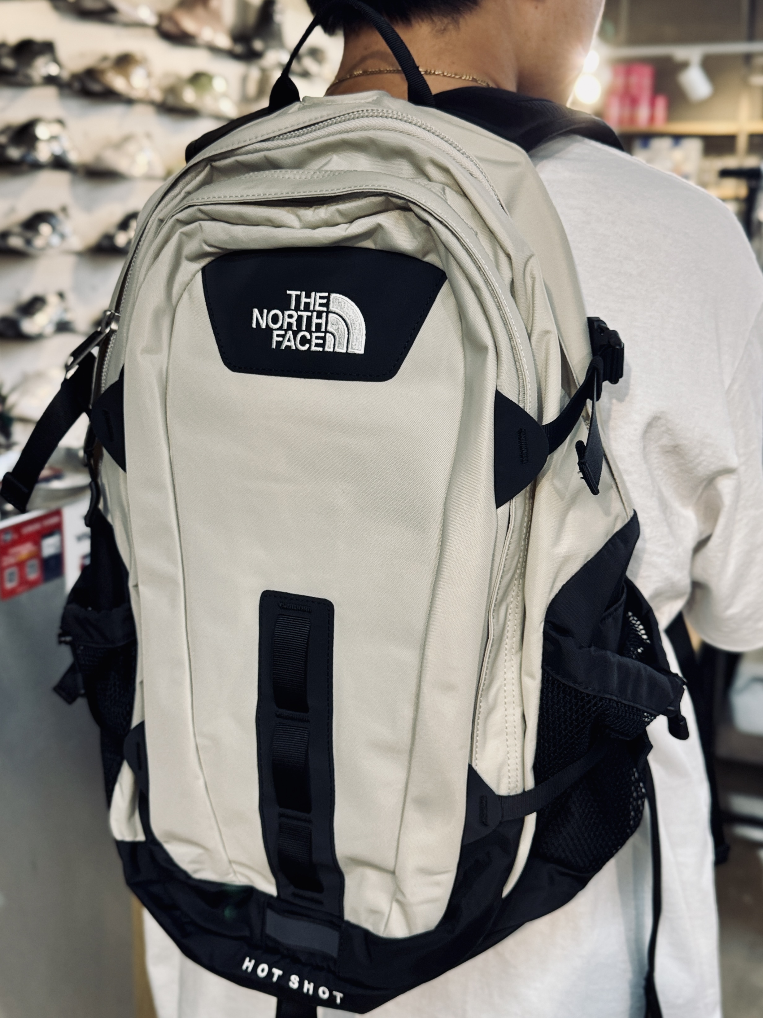 The North Face Hot Shot Backpack White Sand