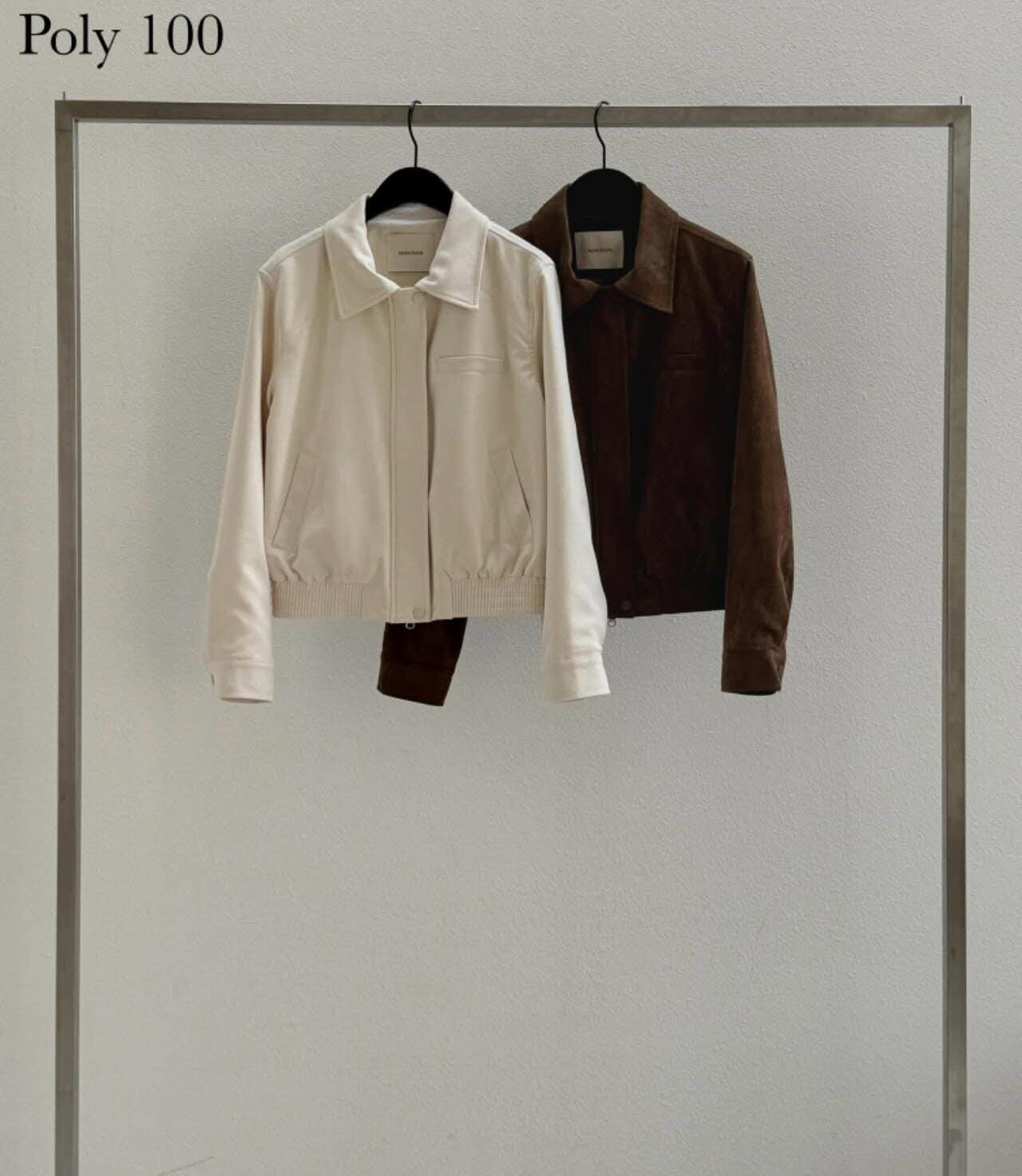 DR5020 翻領隱形拉鏈短身外套