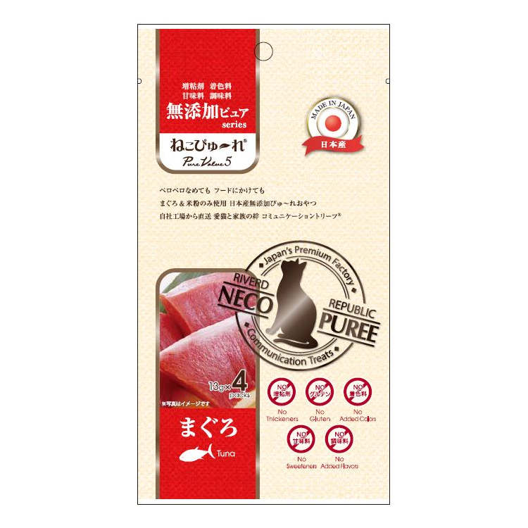 Riverd Republic 貓咪無添加肉泥 - 吞拿魚 (4本)