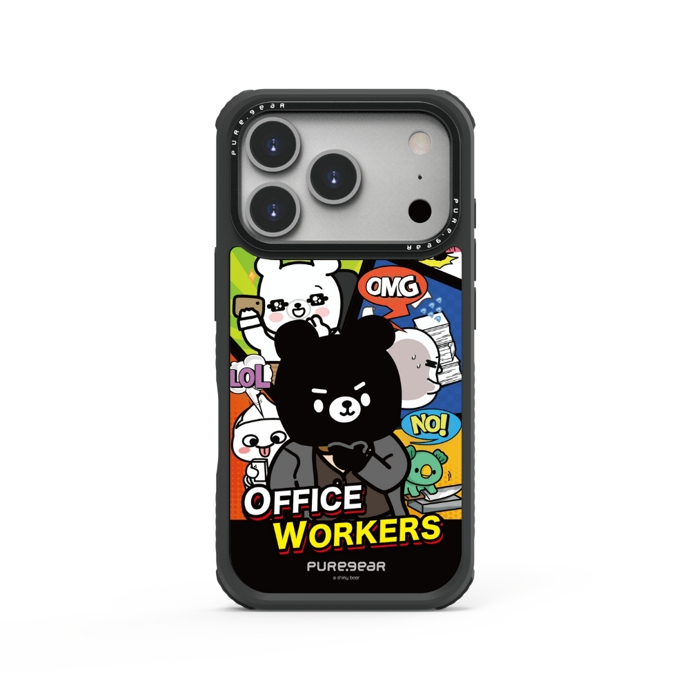iPhone 輕坦克防摔手機殼 / 黑哥workers (想你熊shiny bear)