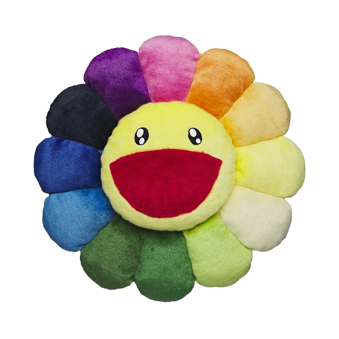 村上隆 Takashi Murakami - Flower Cushion “Rainbow / Yellow" (60 cm)