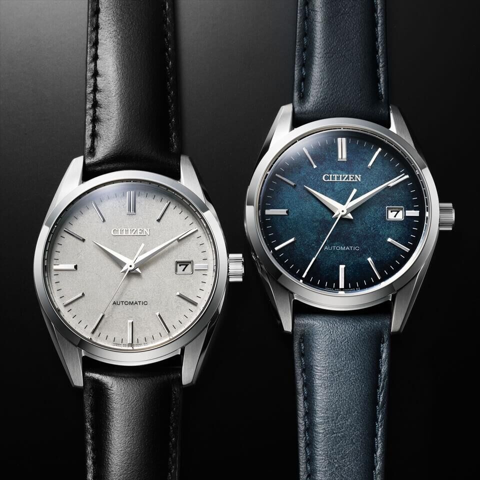 日本製造 Citizen 銀箔漆藝錶面機械手錶 NB1060-04A, 銀箔漆面藍色錶盤 NB1060-12L  ,Silver Lacquer Dial NB1060-04A 銀色漆面錶盤自動腕錶