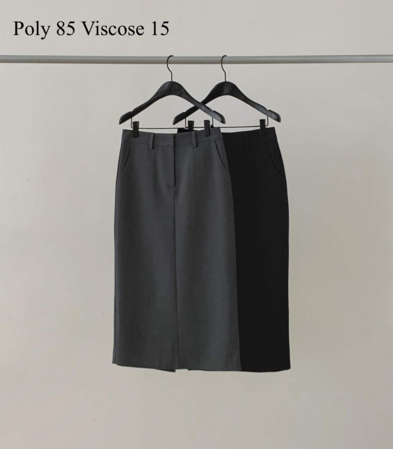 DR5024 高腰A字版型後開衩半身裙