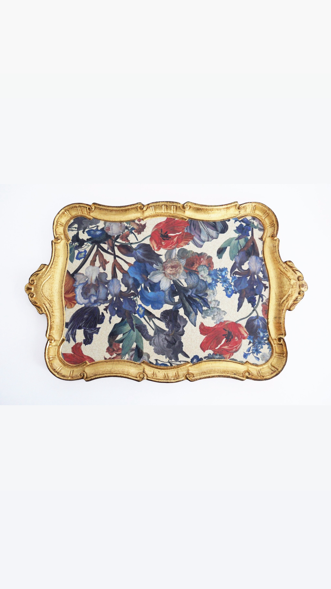 L&M FLORENCE ART｜Trays-Iris & Gold