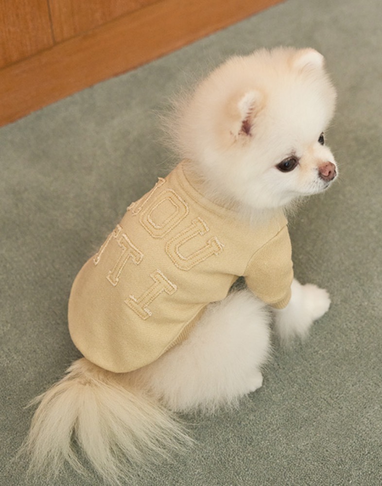 Noutti 律動水洗圓領衛衣_芥末