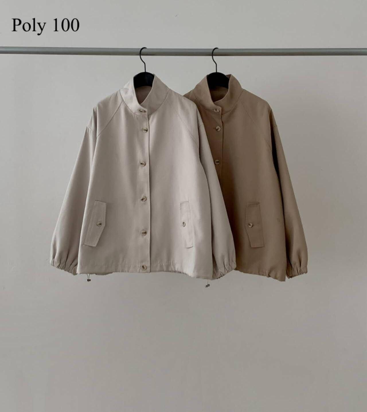 DR5028 腰位束繩小樽領排扣外套