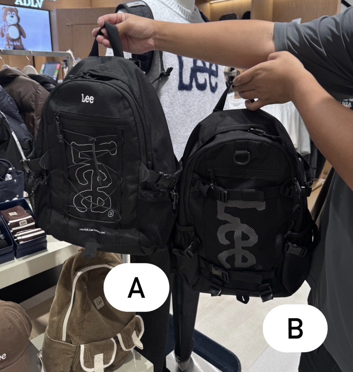 韓國連線 - LEE 大LOGO後背包