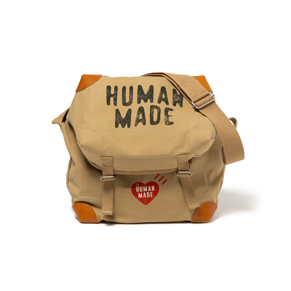 2025AW HUMAN MADE CANVAS SHOULDER BAG 帆布 郵差包 側背包 現貨 HM30GD038