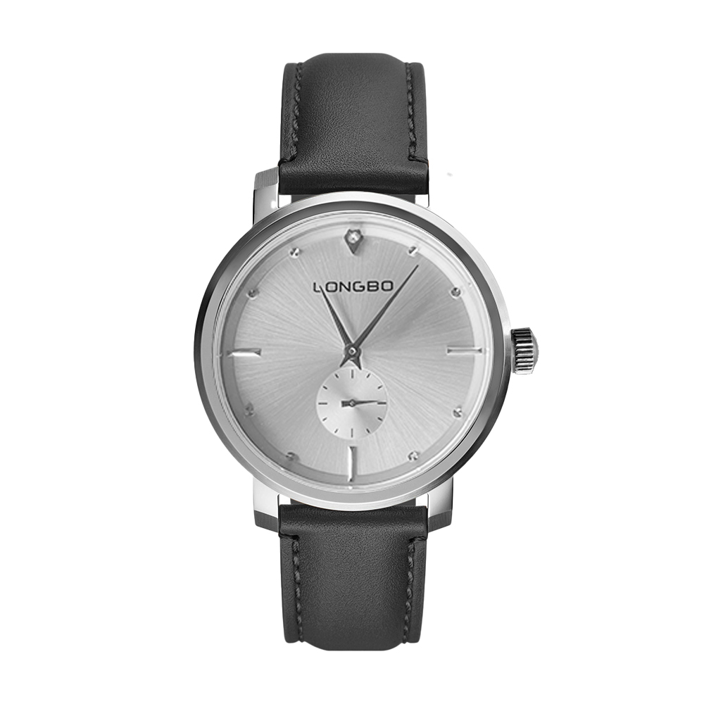 【LONGBO 朗博】LB-7256 氣質 商務 皮革 石英 男錶 手錶