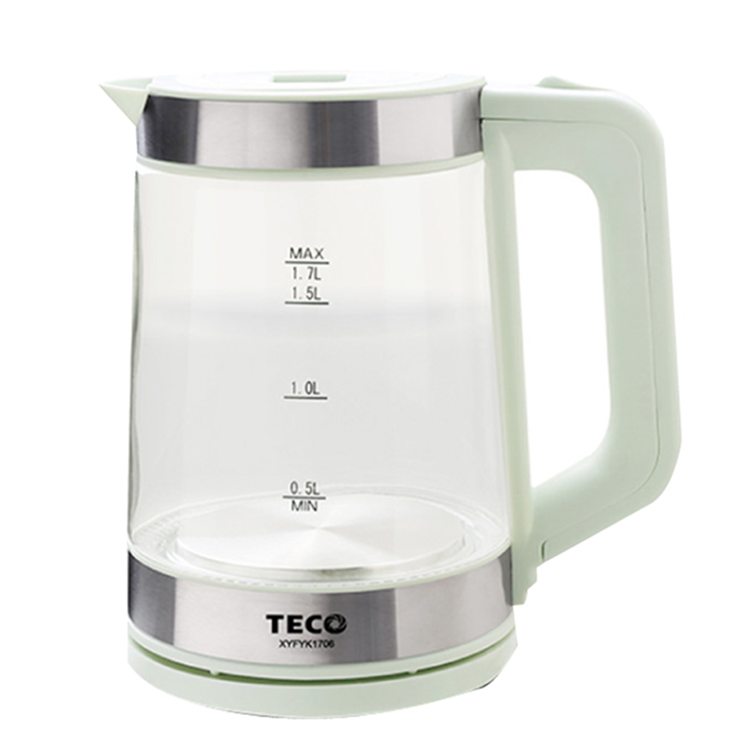 TECO 東元 1.7L大容量玻璃快煮壺(XYFYK1706)