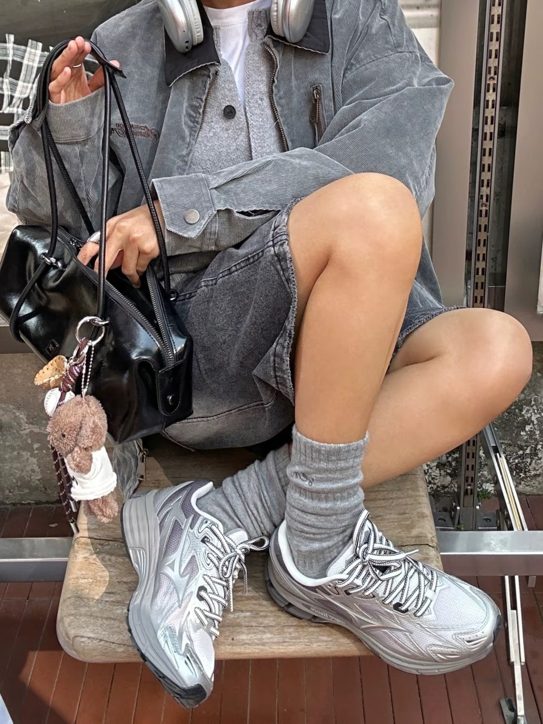 Mizuno HALO MIX 銀灰 復古 慢跑鞋 男女同款 D1GH240817