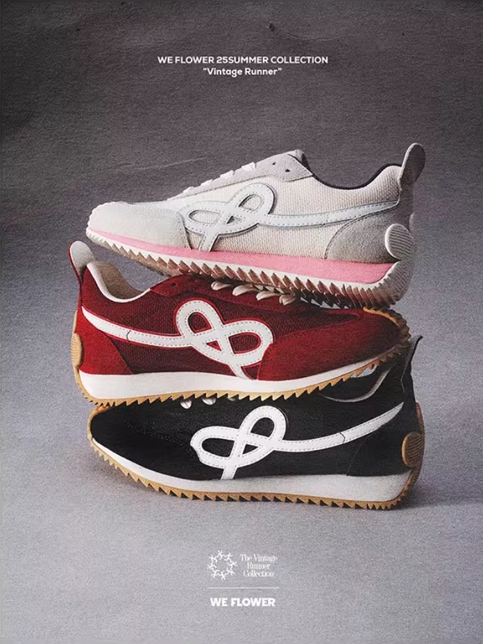 We flower 小花鞋 阿甘鞋 焦糖底 落日紅 暗夜黑 格林灰 3色