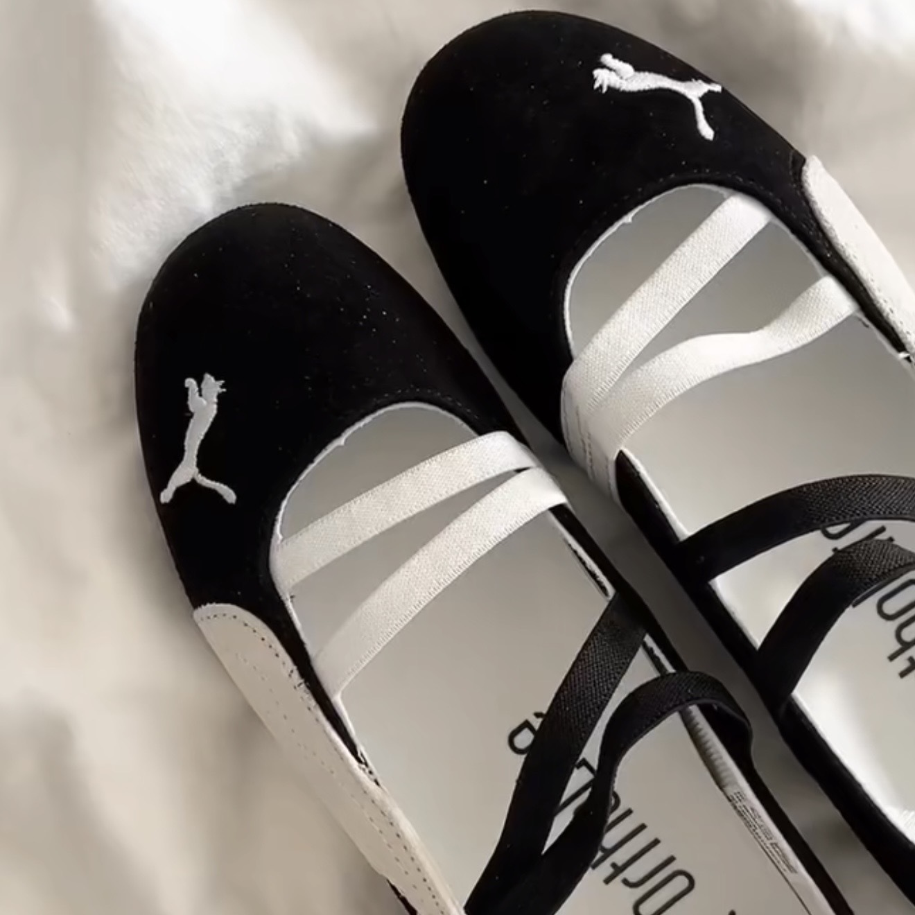 PUMA SPEEDCAT BALLET 芭蕾舞鞋 黑白 麂皮 瑪莉珍 女鞋 401287-06