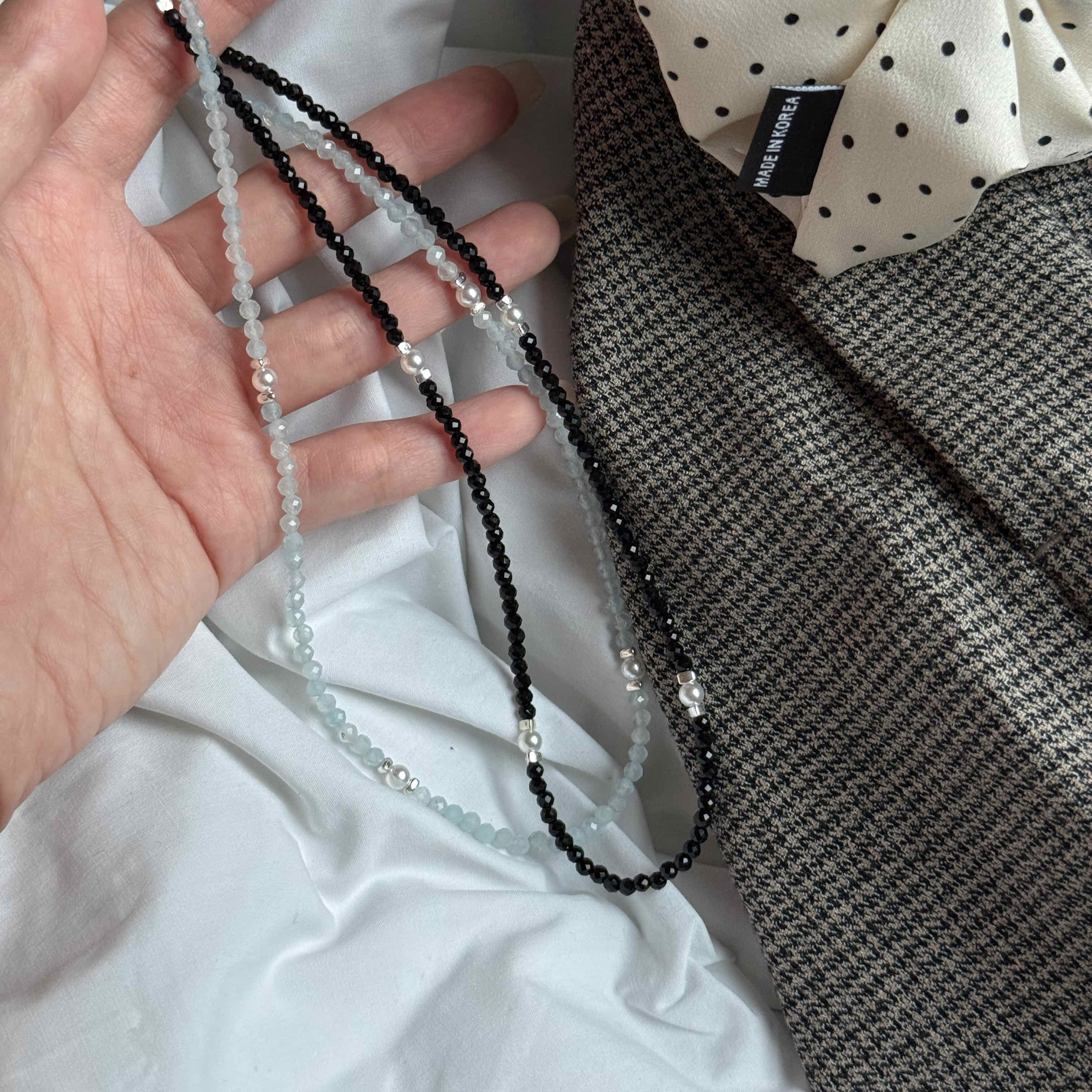 🇰🇷925 silver 韓國小姐姐珠珠項鍊｜2 color