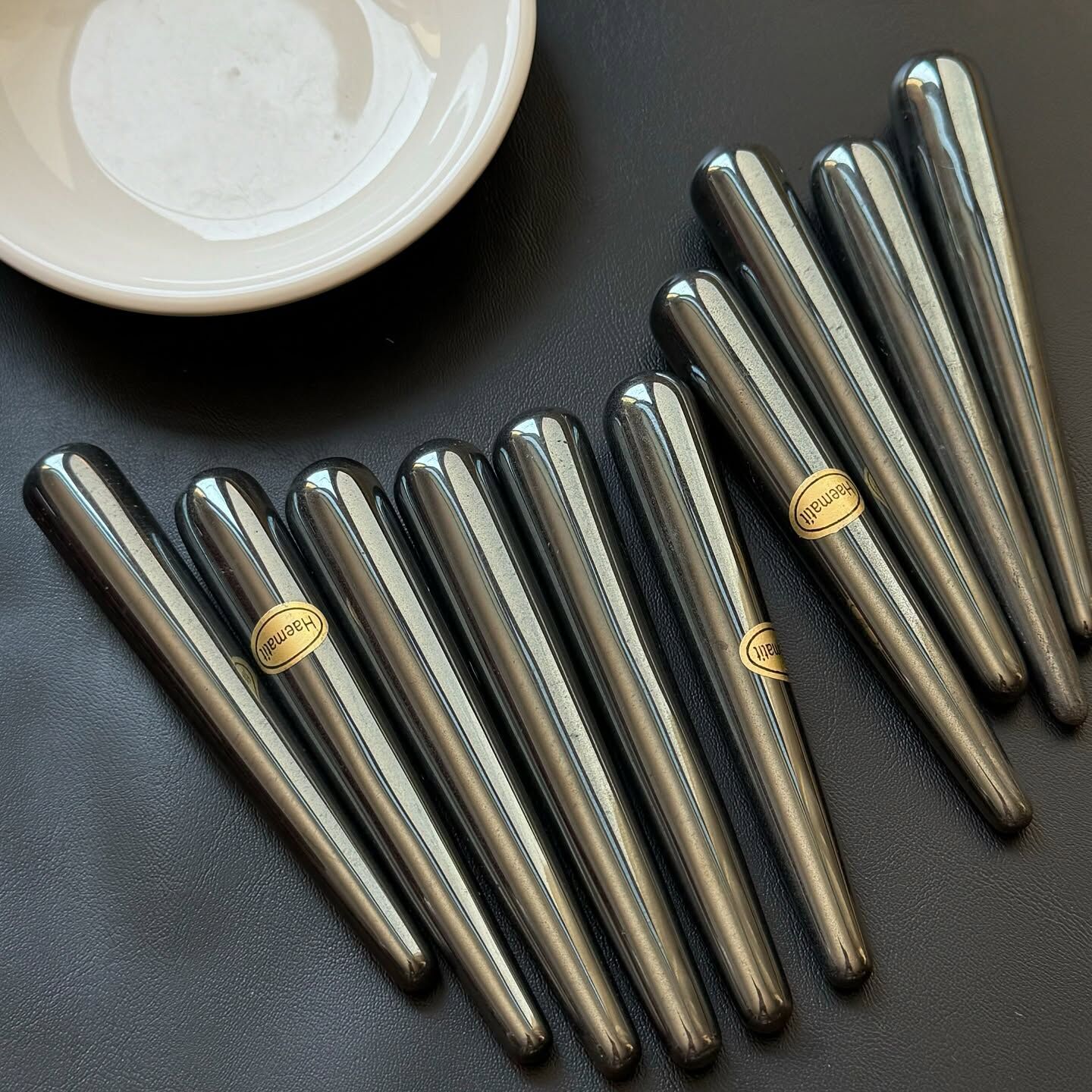 [原石] 赤鐵礦 穴道按摩棒 水晶美容儀 水晶按摩棒