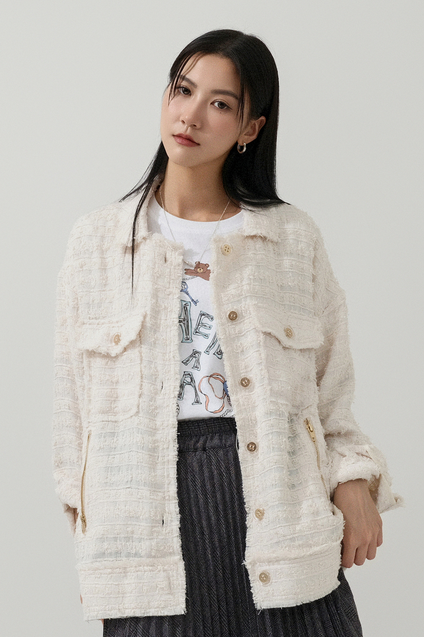 蘇蘇面oversize tweed外套 ( 預購產品）