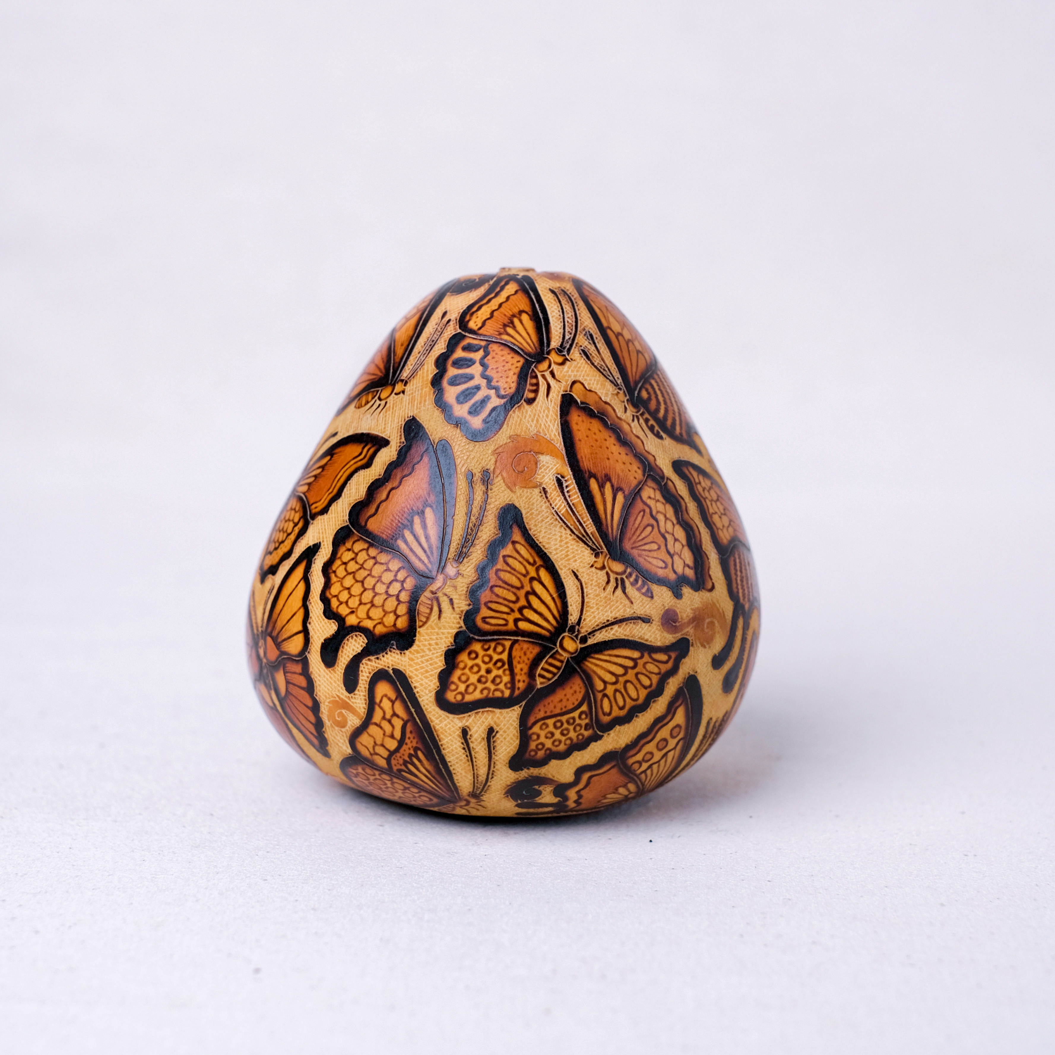 萬卡約葫蘆雕刻｜翩翩蝶舞 07｜秘魯
