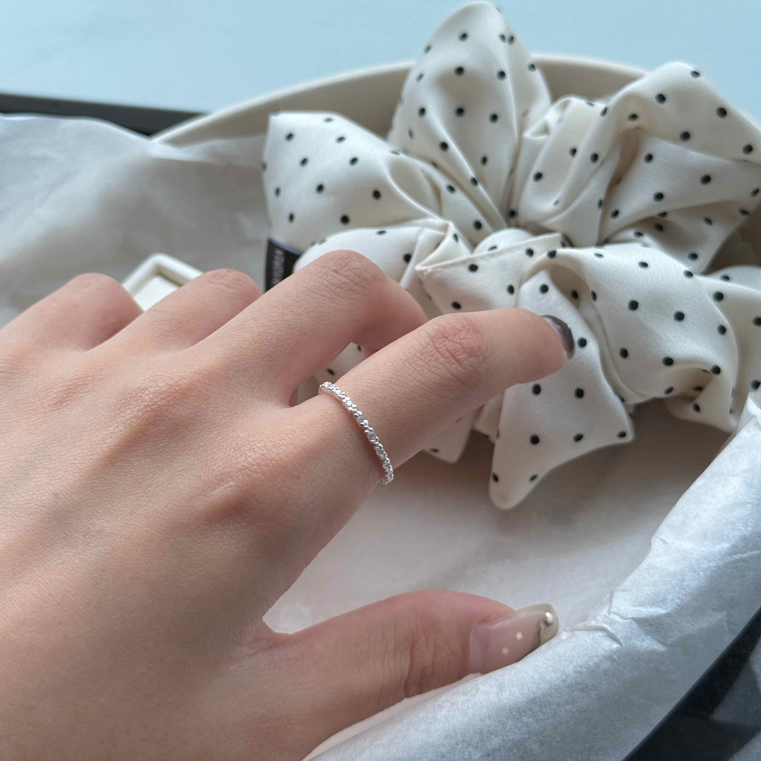 🇰🇷925 silver 滿版閃閃小鑽戒指