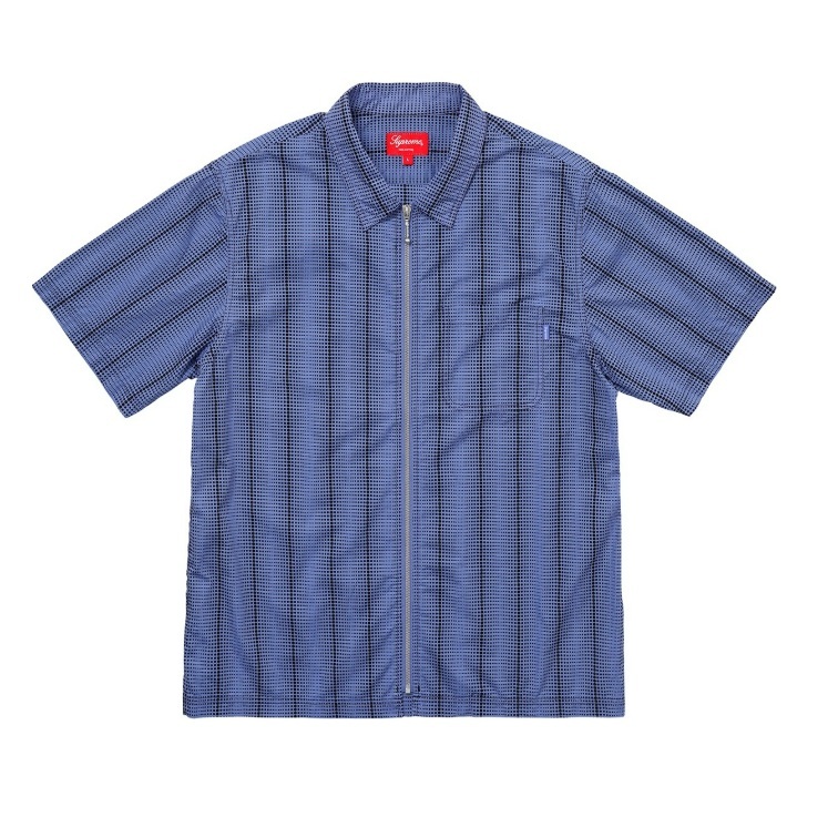 SUPREME DOTS ZIP UP SHIRT SIZE XL