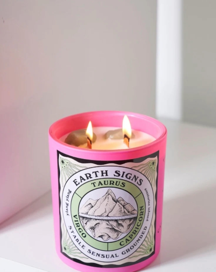 Mystic Rose Candle with Aventurine, 430g