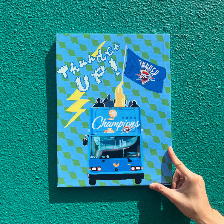 *OKC Thunder* Champion printed Canvas  [預售]