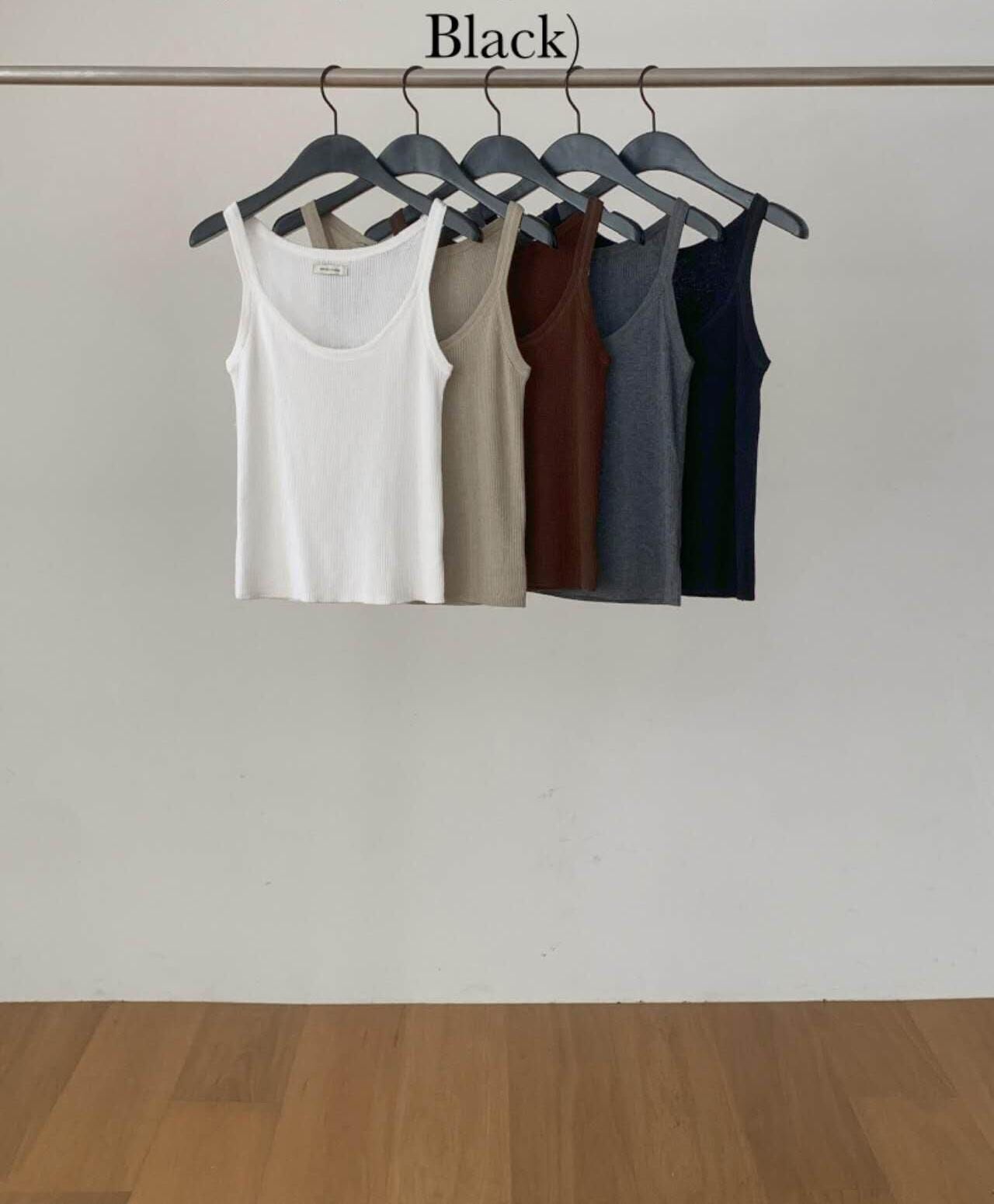 DR5043 幼肩帶大U領背心