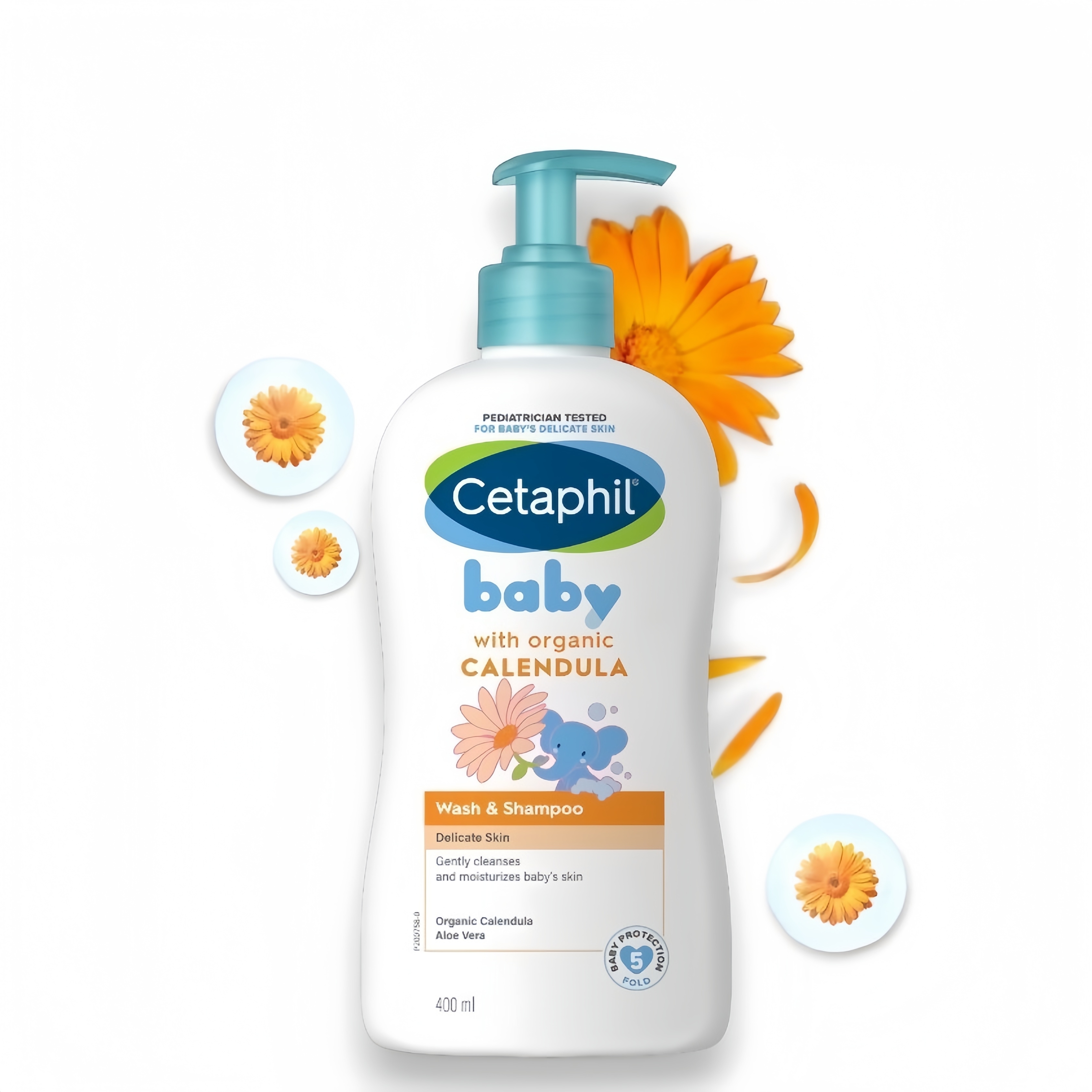 嬰兒金盞花二合一洗髮沐浴露 400ml (平行進口)