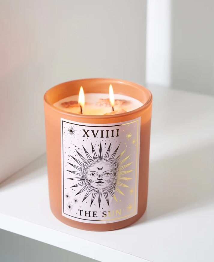 Tuberose & Berries Candle infused with Sunstone, 430g