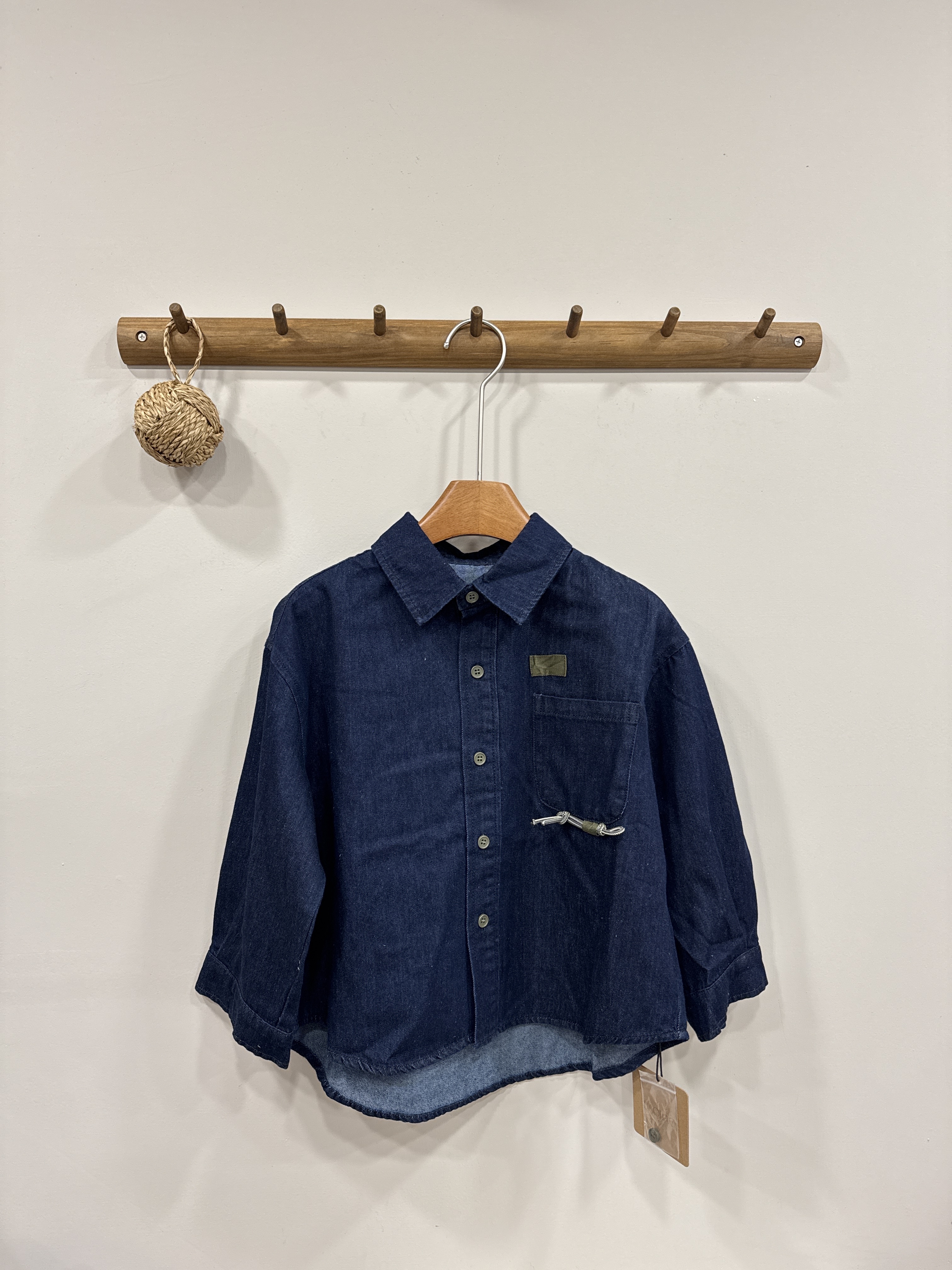 A03086純原色牛仔襯衫