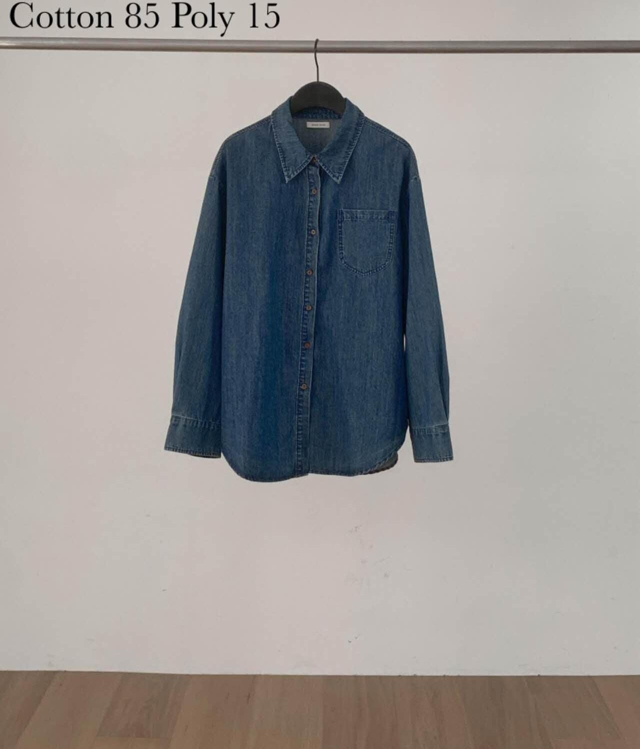 DR5054 水洗型格牛仔棉恤衫