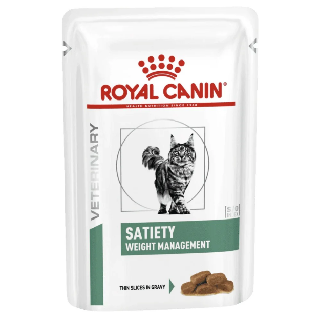 Royal Canin - 獸醫配方 - Satiety Support (SAT34) 成貓飽足感處方濕包 85g (原箱12包)