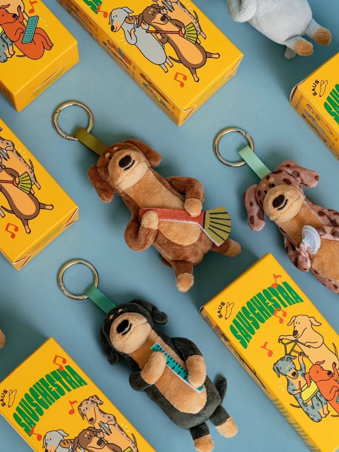 泰國 超夯 BENKOFF CAFE SAUSCHESTRA 臘腸狗 吊飾 盲盒