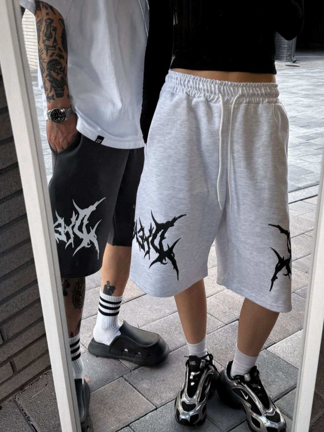 英文字圖案短褲 P8H-156P