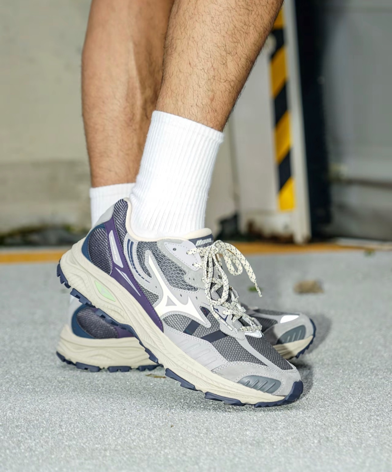 Mizuno Racer ADV Grey Purple紫雲霧灰 山系戶外跑鞋 D1GH241211