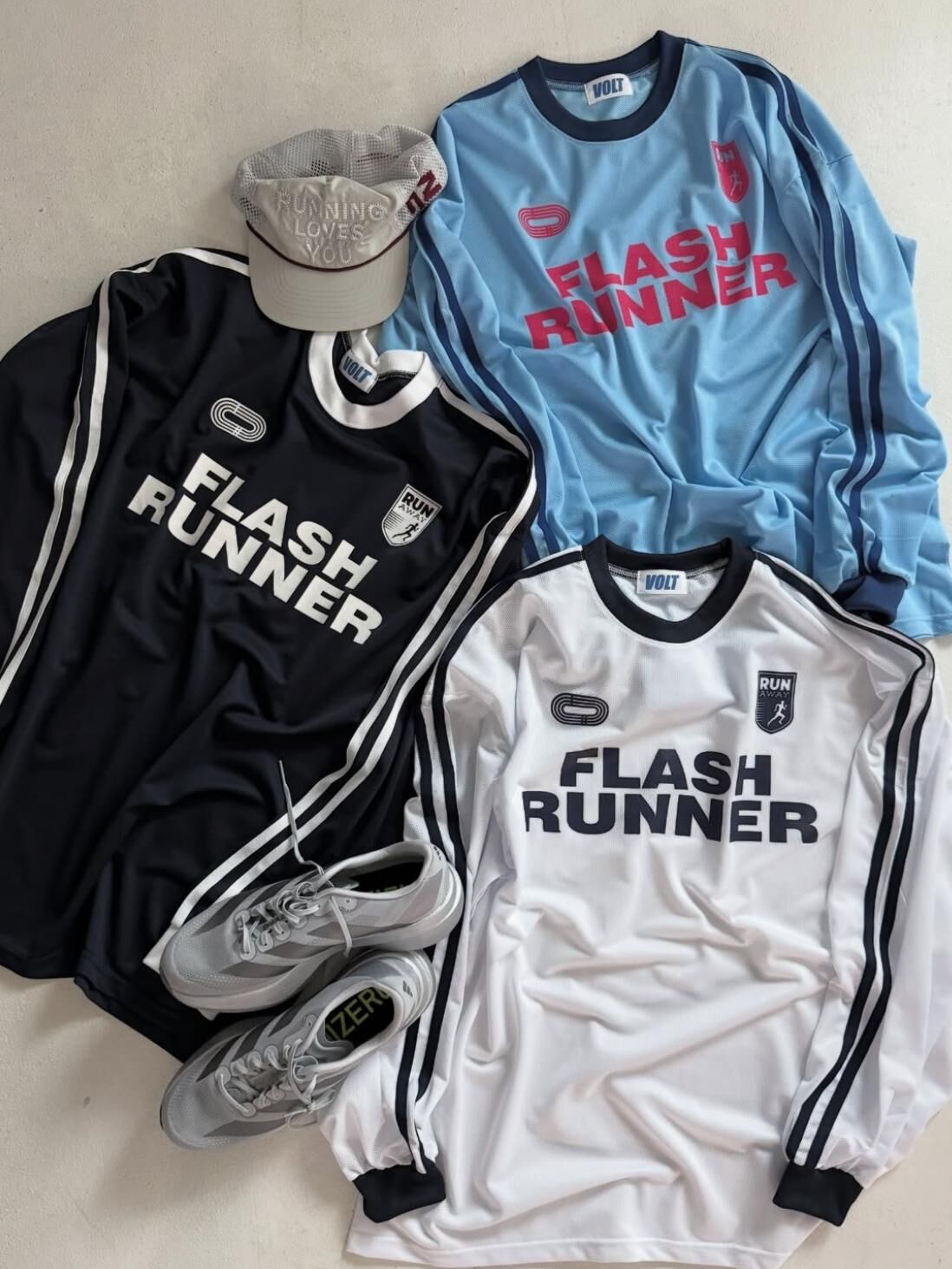 英文字長袖衫 VOLT-104T