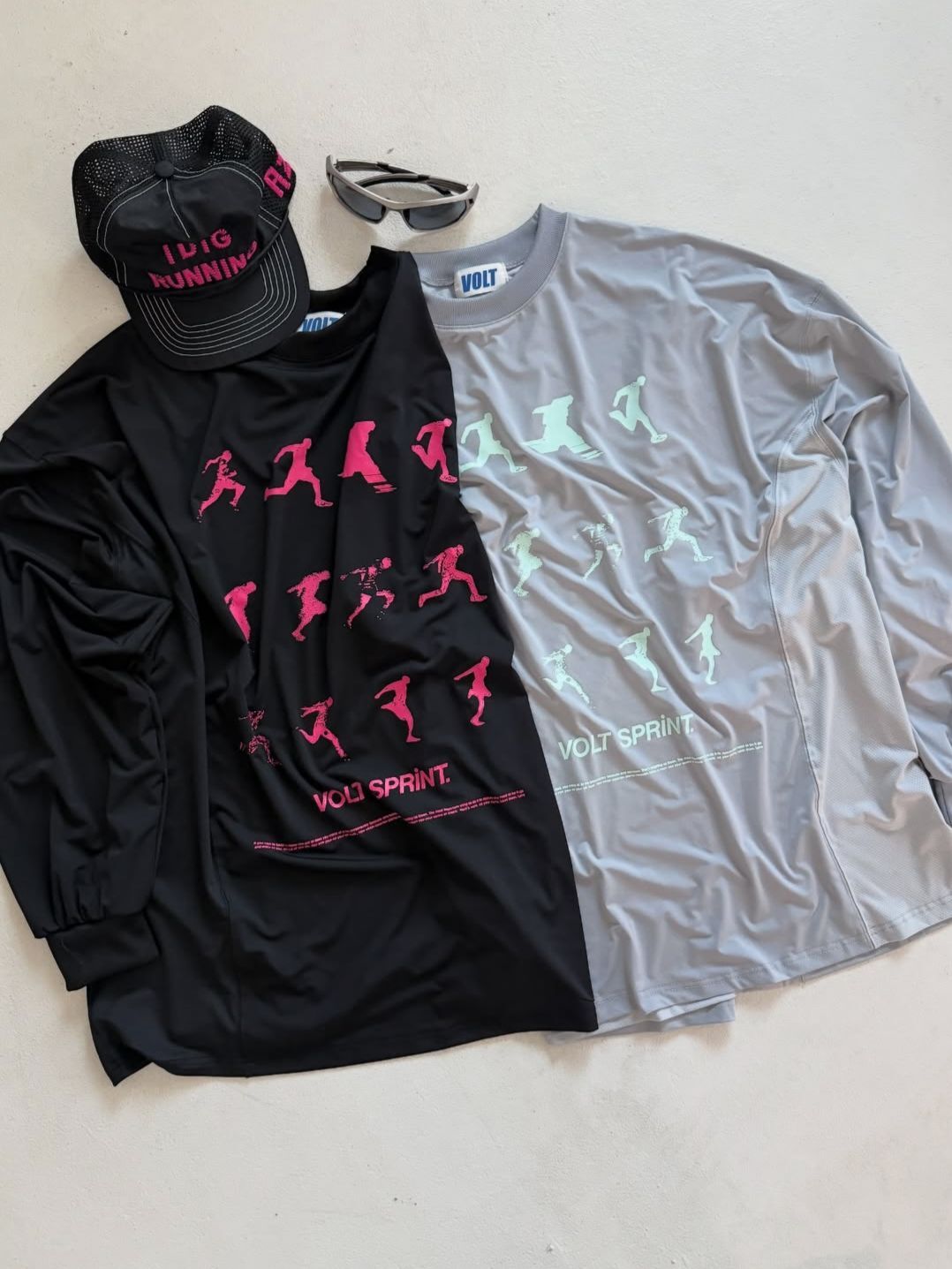 英文字圖案長袖衫 VOLT-105T