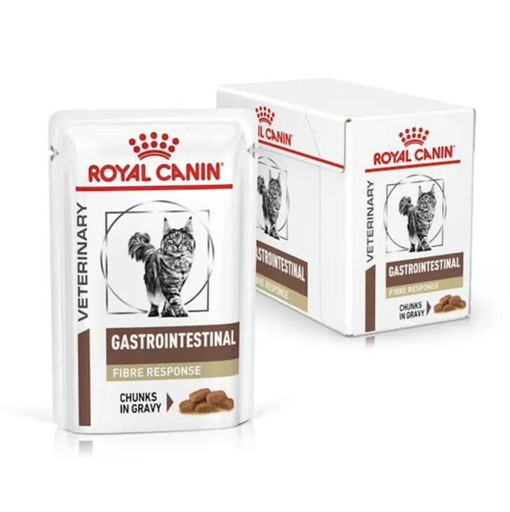 Royal Canin - 獸醫配方 - Gastro Intestinal Fibre Response 成貓腸胃高纖易消化處方濕包 85g (原箱12包)