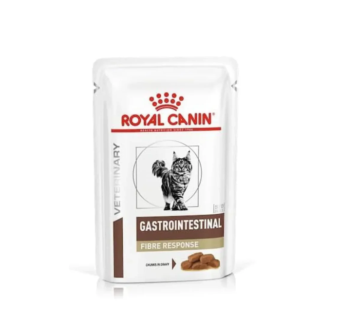 Royal Canin - 獸醫配方 - Gastro Intestinal Fibre Response 成貓腸胃高纖易消化處方濕包 85g (原箱12包)