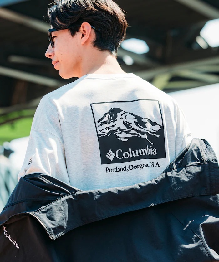 日版 Columbia Imperial Park Back Print L/S T-Shirt