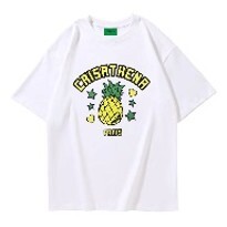 0917cr175-Crisathena-Pineapple T-Shirt (S-XL)(A175綠黃色)(A176白黃色)