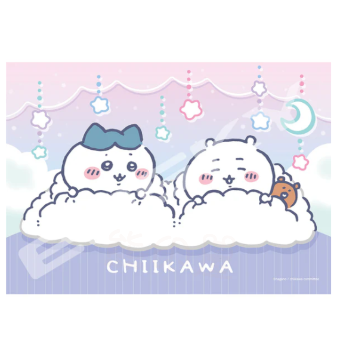 日本Chiikawa晚安水晶半透明拼圖 (208片) 日本製 (連白色拼圖框)