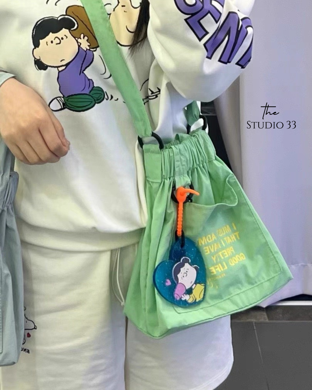 SNOOPY手提斜背兩用帆布包