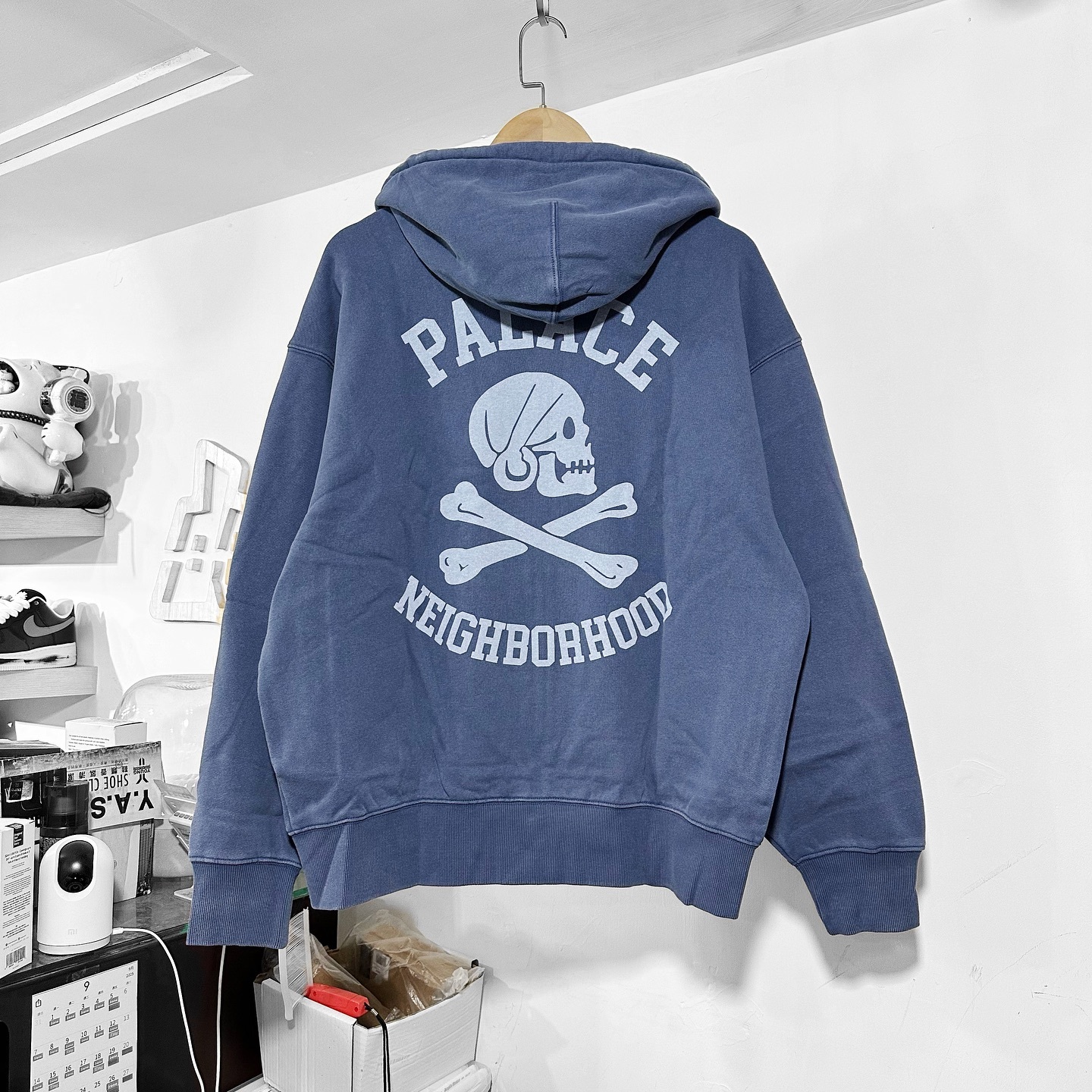 PALACE NEIGHBORHOOD SKULL ZIP HOODIE 拉鏈外套兩色